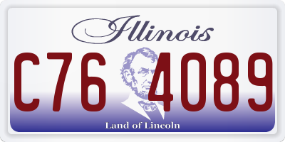 IL license plate C764089
