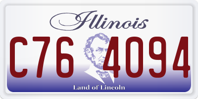 IL license plate C764094