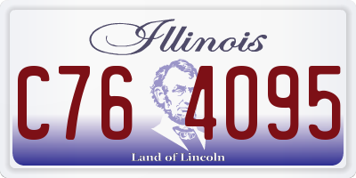 IL license plate C764095