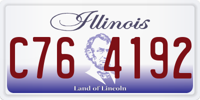 IL license plate C764192