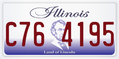 IL license plate C764195