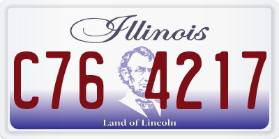 IL license plate C764217