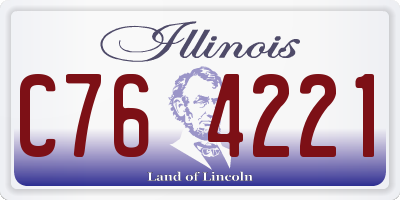 IL license plate C764221