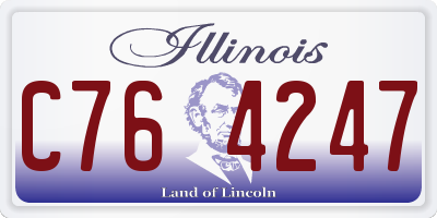 IL license plate C764247