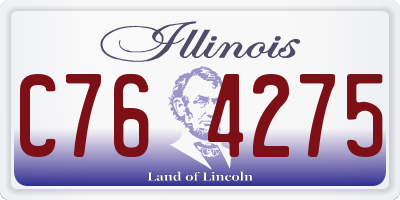 IL license plate C764275
