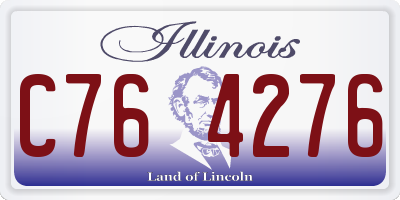 IL license plate C764276