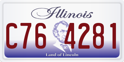 IL license plate C764281