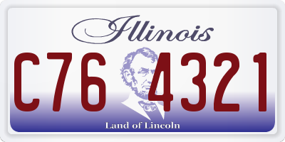 IL license plate C764321