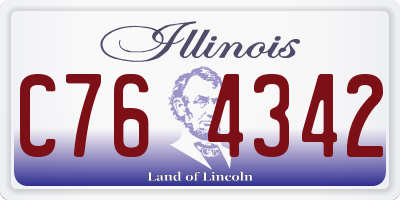 IL license plate C764342