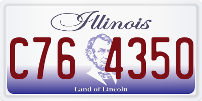 IL license plate C764350
