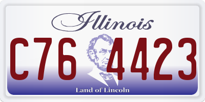 IL license plate C764423