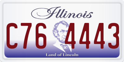 IL license plate C764443