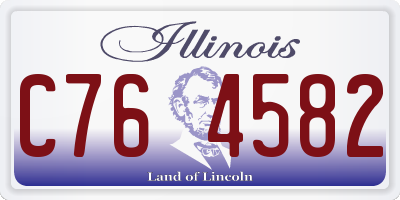 IL license plate C764582