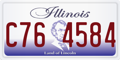 IL license plate C764584