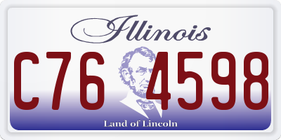 IL license plate C764598