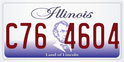 IL license plate C764604