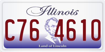 IL license plate C764610