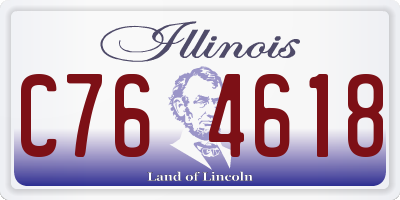 IL license plate C764618
