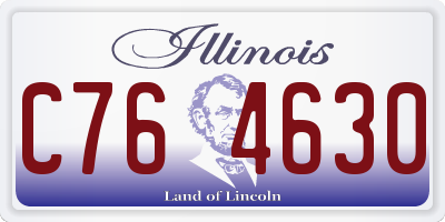 IL license plate C764630