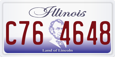IL license plate C764648