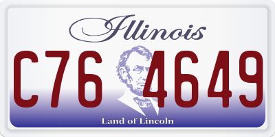 IL license plate C764649