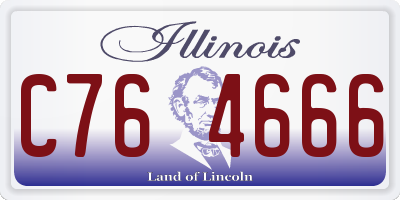 IL license plate C764666