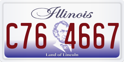 IL license plate C764667