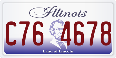 IL license plate C764678