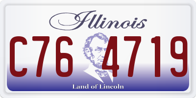 IL license plate C764719