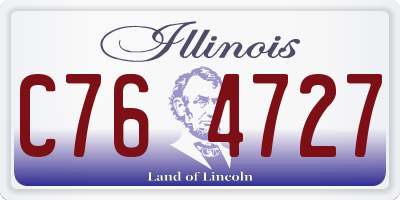 IL license plate C764727