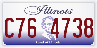 IL license plate C764738