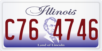 IL license plate C764746