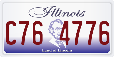 IL license plate C764776
