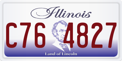 IL license plate C764827