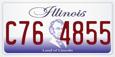 IL license plate C764855