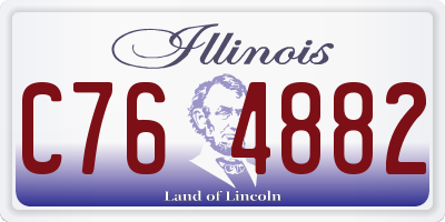 IL license plate C764882