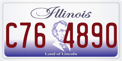 IL license plate C764890