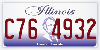 IL license plate C764932
