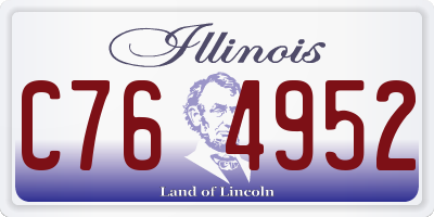 IL license plate C764952