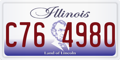 IL license plate C764980