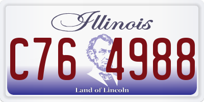 IL license plate C764988