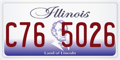 IL license plate C765026