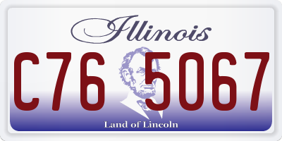 IL license plate C765067