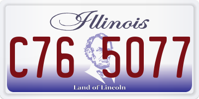IL license plate C765077
