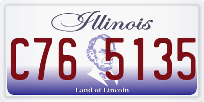 IL license plate C765135
