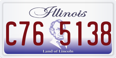 IL license plate C765138