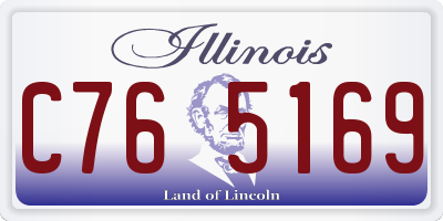 IL license plate C765169
