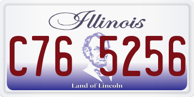 IL license plate C765256