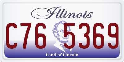 IL license plate C765369