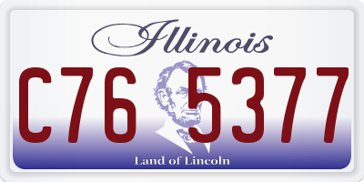 IL license plate C765377